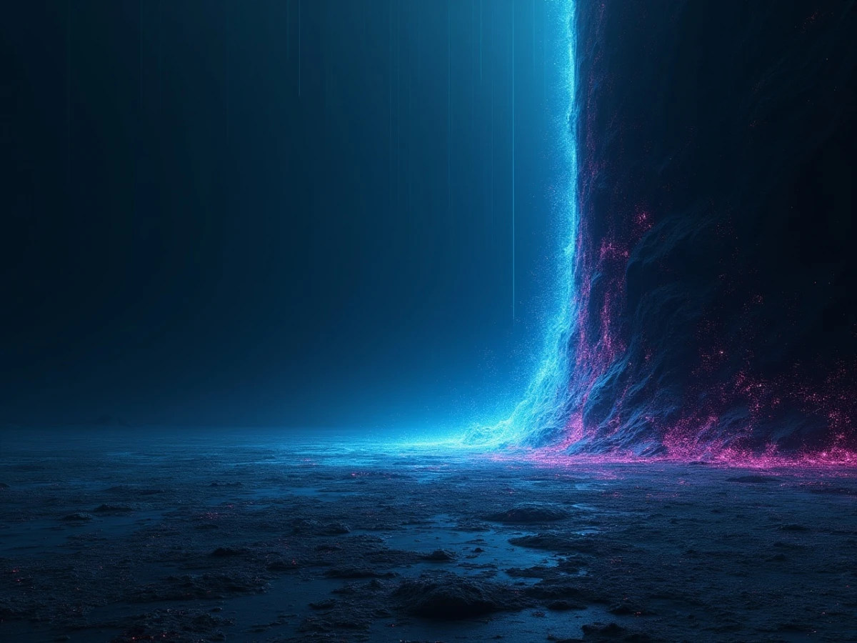 Open glitching terrain in Signal Runner